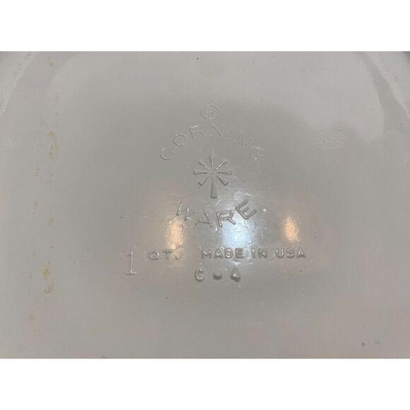 CorningWare Cornflower Pattern 1 Qt Casserole Dish No Lid - Picture 6 of 6
